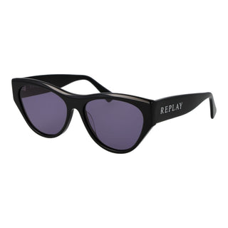 Replay Black Plastic Sunglasses