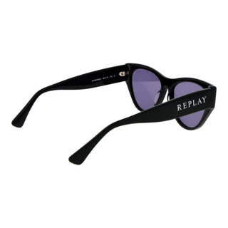 Replay Black Plastic Sunglasses