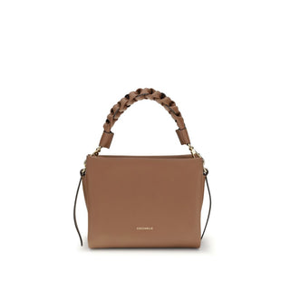 Coccinelle Beige Calf Leather Bos Taurus Shoulder Bag