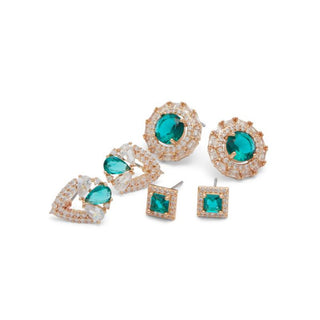 ALDO Green Elastane Earrings