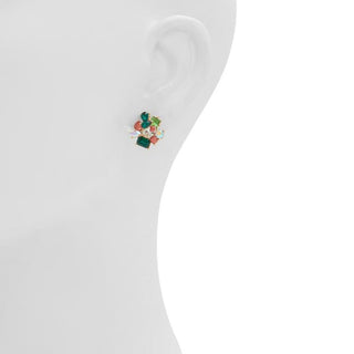 ALDO Green Elastane Earrings