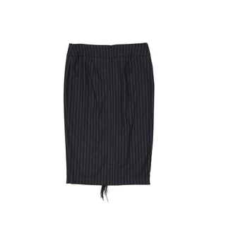 Brunello Cucinelli Gray Virgin Wool Midi Skirt