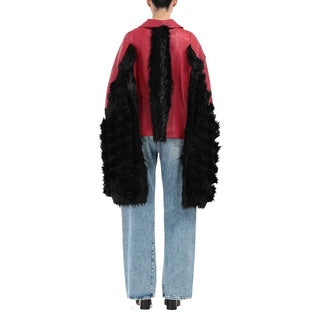 Maison Margiela Red Leather Coat