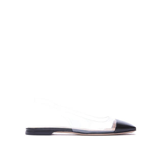 Gianvito Rossi Black Plexiglass Flats