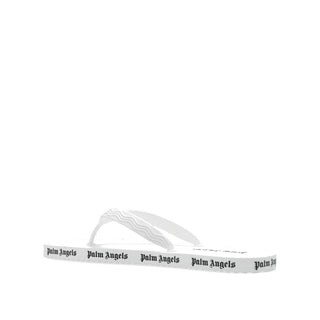 Palm Angels White Rubber Slides