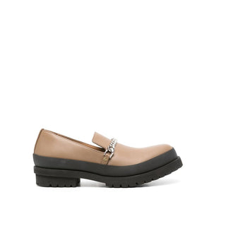Stella McCartney Brown Vegan Leather Slip-On Loafers
