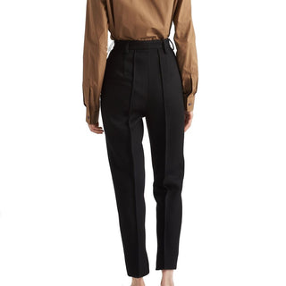 Prada Black Virgin Wool Dress Pants