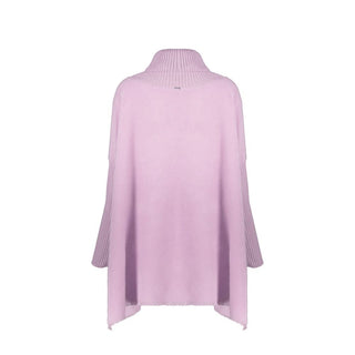 Herno Purple Virgin Wool Poncho
