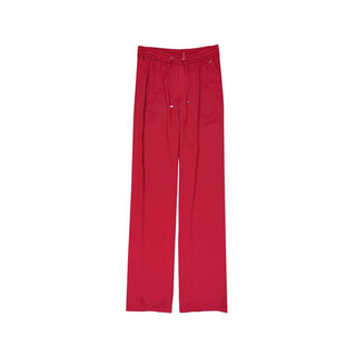 Herno Red Acetate Casual Pants