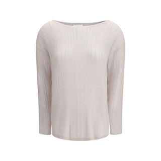 Allude White Cashmere Sweater