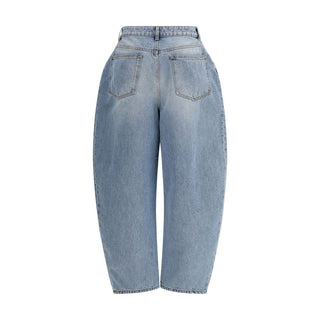 Rohe Blue Cotton Straight-Leg Jeans