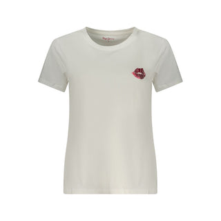Pepe Jeans White Cotton Women T-Shirt