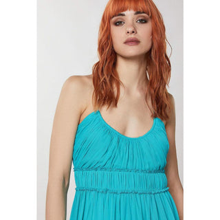 Patrizia Pepe Turquoise Polyester Casual Dress