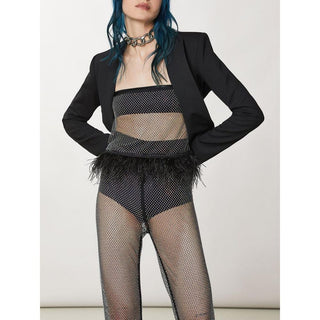 Patrizia Pepe Black Polyester Tank Tops