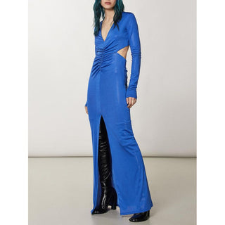Patrizia Pepe Blue Polyester Casual Dress
