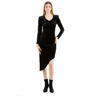 Patrizia Pepe Black Polyester Casual Dress