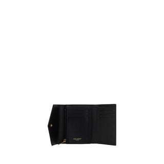 Saint Laurent Black Calf Leather Bos Taurus Wallet
