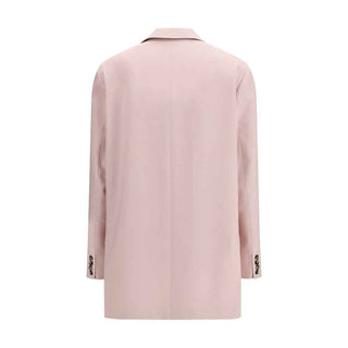 Max Mara Multicolor Fleece Wool Blazer