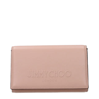 Jimmy Choo Pink Leather Clutch Bag