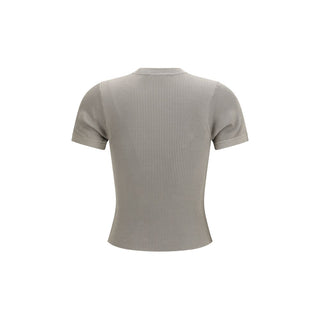 RIER Beige Silk T-Shirt