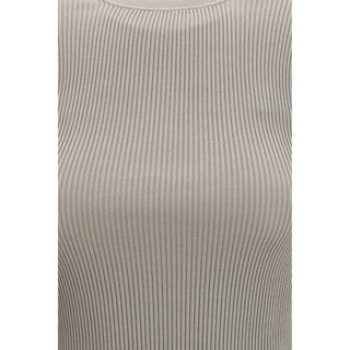 RIER Beige Silk T-Shirt