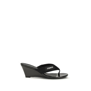 Coperni Black Polyamide Wedge Sandals