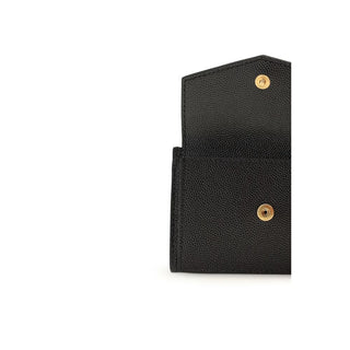 Saint Laurent Black Calf Leather Bos Taurus Wallet