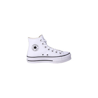 Converse White Polyethylene Platform Sneakers