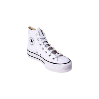 Converse White Polyethylene Platform Sneakers