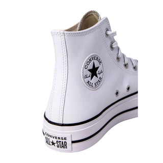 Converse White Polyethylene Platform Sneakers