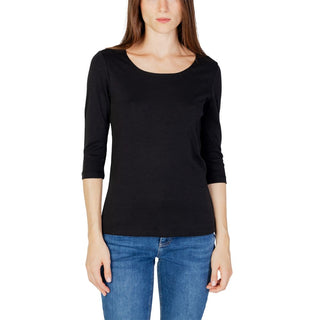 Street One Black Cotton Long Sleeve T-Shirt