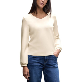 Street One Beige Modal Sweatshirt
