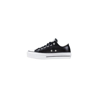 Converse Black Leather Low Top Sneakers