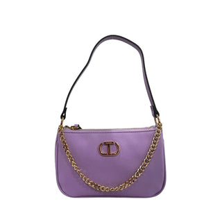Twinset Purple PU Women Shoulder Bag