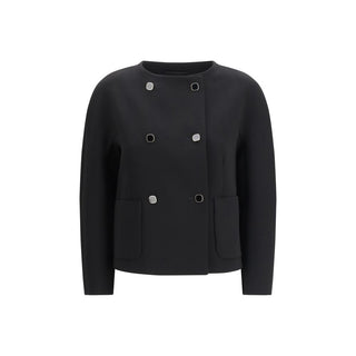 Max Mara Black Triacetate Coat