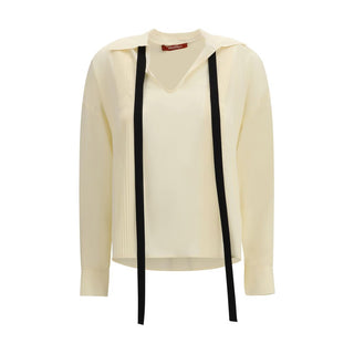 Max Mara Beige Silk Blouse