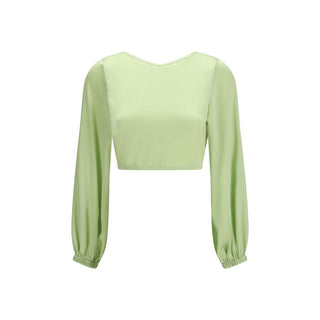 Kristina Ti Bicolor Silk Blouse