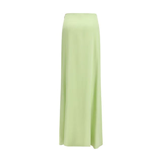 Kristina Ti Bicolor Silk Long Skirt