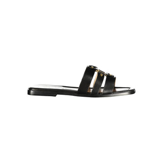 Twinset Black Leather Women's Sandal