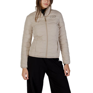 EA7 Emporio Armani Beige Polyester Bomber