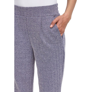 ICHI Blue Polyester Skinny Pants
