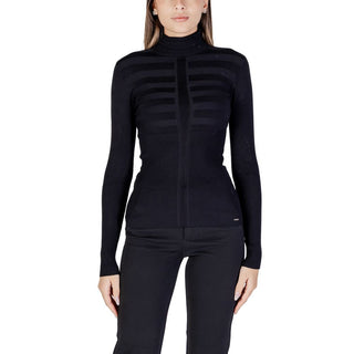 Morgan De Toi Black Viscose Turtleneck
