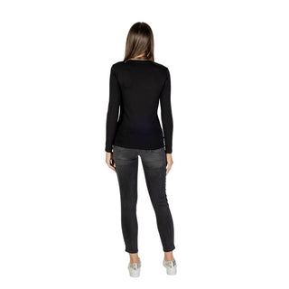 Armani Exchange Black Cotton Long Sleeve T-Shirt