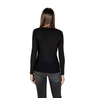 Armani Exchange Black Cotton Long Sleeve T-Shirt