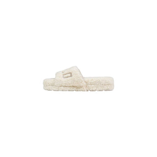 Ralph Lauren Cream Textile Slippers