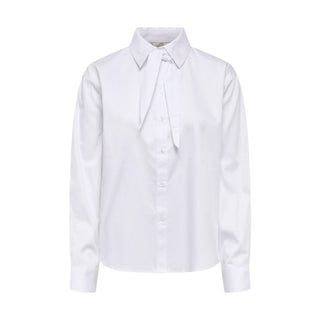 Jacqueline De Yong White Cotton Blouse