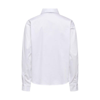 Jacqueline De Yong White Cotton Blouse