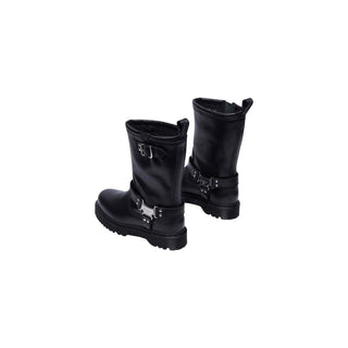 Dr. Martens Black Leather Lace-Up Boots