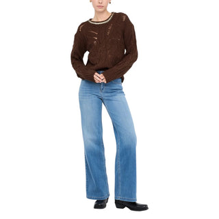 Liu Jo Brown Marabou Sweatshirt