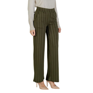 ICHI Bicolor Viscose Casual Pants